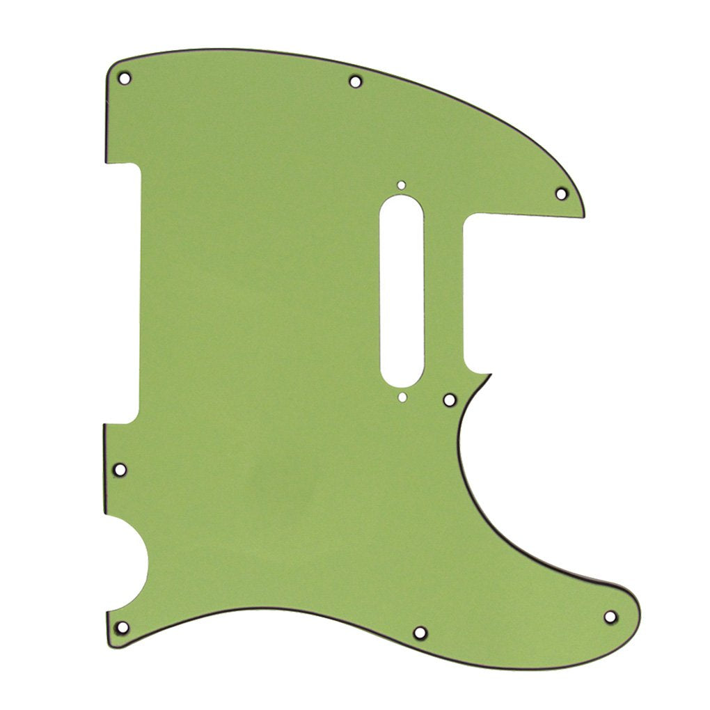 FLEOR 8 Hole Tele Pickguard w/Screws Fit USA/MX Standard Telecaster Pickguard Replacement, 3Ply Mint Green